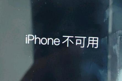 美兰苹果服务网点分享锁屏界面显示“iPhone 不可用”如何解决 